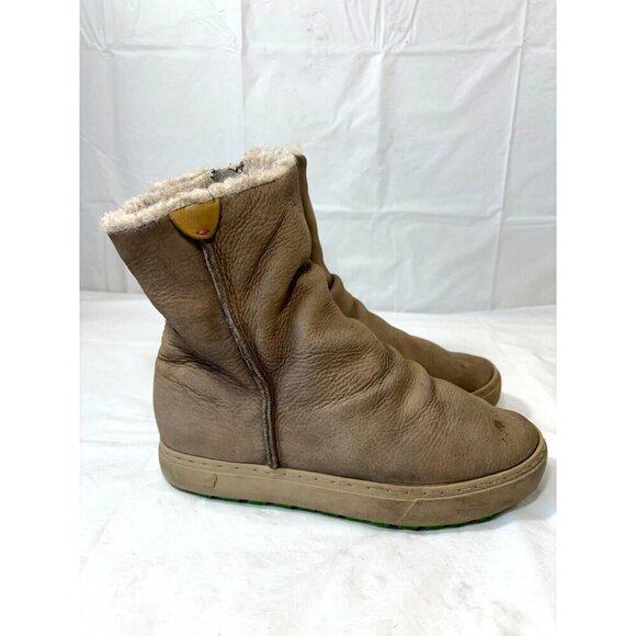 Santorisan Meraki Jockey Tan Leather Shearling Style Boots Women's Size 6-6.5US - Picture 2 of 13